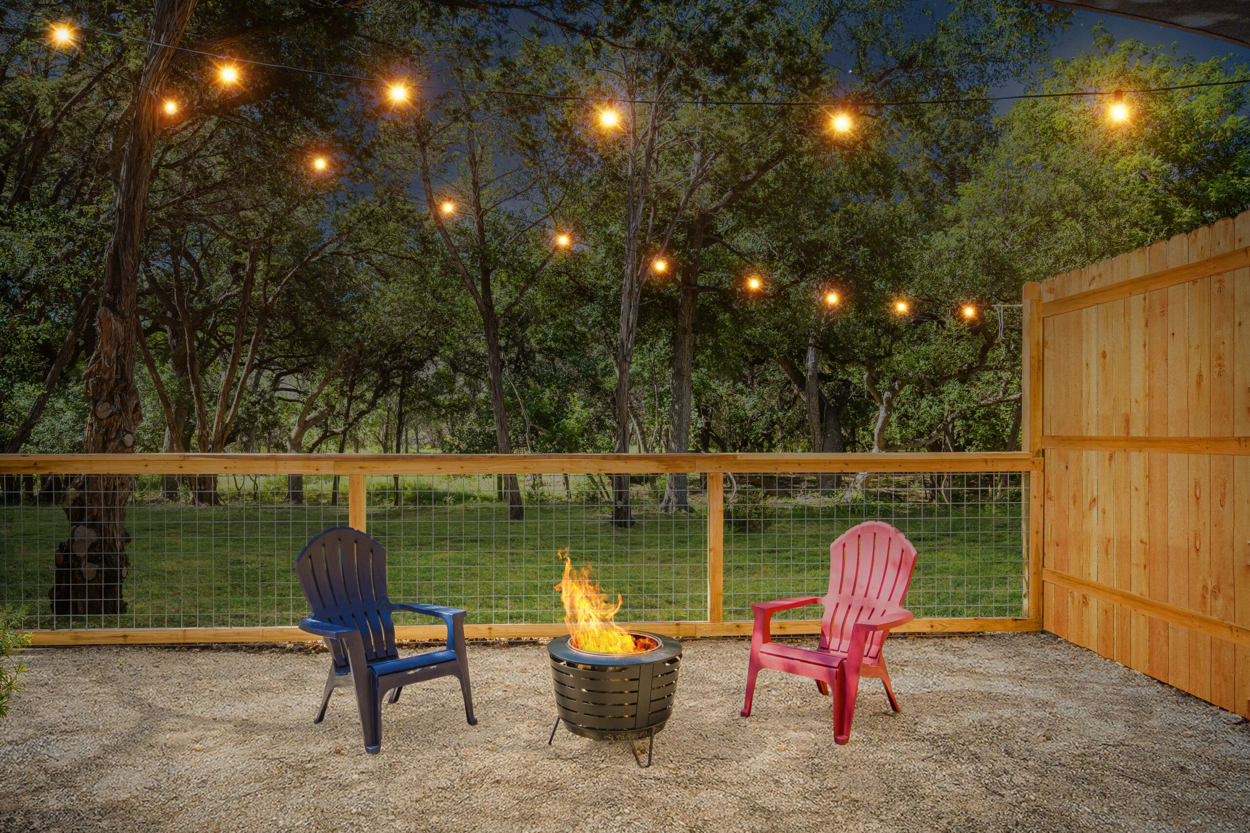 Why I Love the TIKI Smokeless Fire Pit in My Tiny Home airBNB Backyard